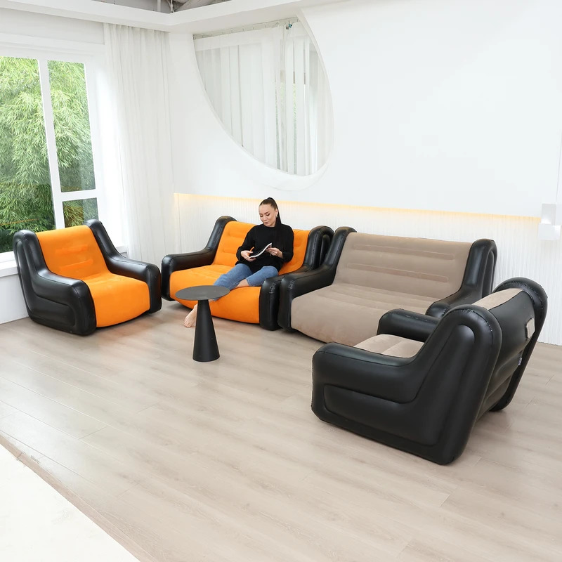 Outdoor Furniture Lounge - Air Mattress Inflatable Sofa Double Inflatable