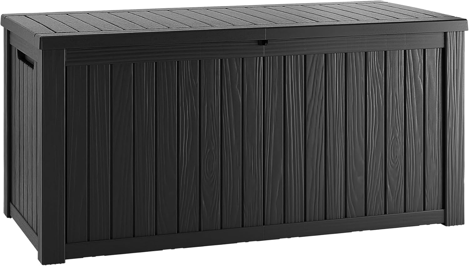 Garden Storage Box - 150 Gallon Lockable Resin Deck Box,