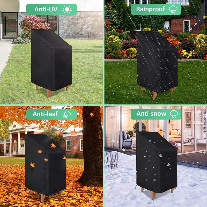 1/2/PCS Stacked Chair Dust Cov - Outdoor Furniture Cover recension och pris