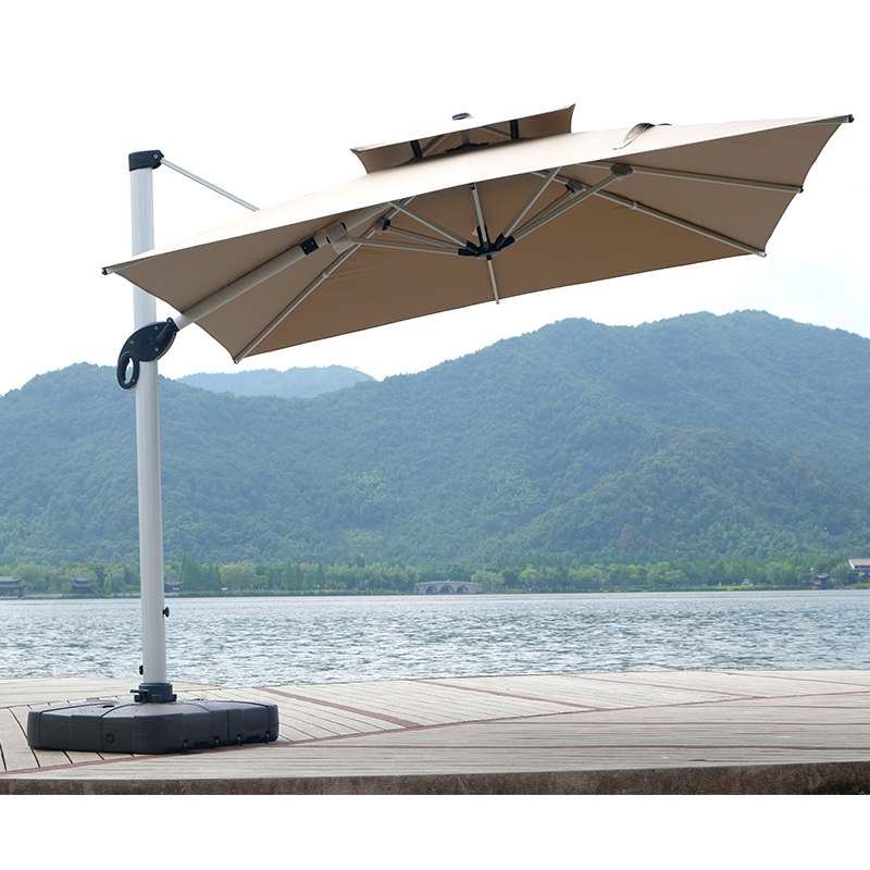 Yellow Outdoor Umbrella Waterp - Outdoor Furniture Yellow recension och pris