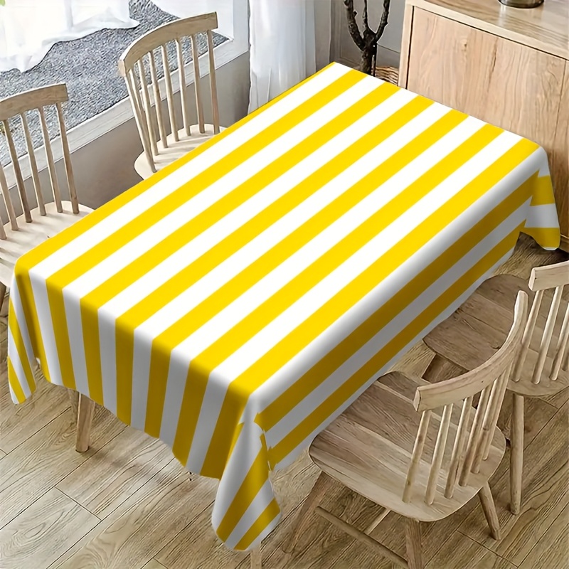 Yellow White Striped Polyester - Outdoor Furniture Yellow recension och pris