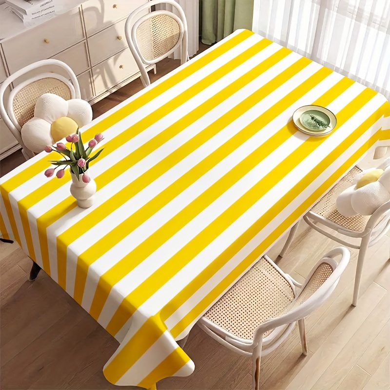Yellow White Striped Polyester - Outdoor Furniture Yellow recension och pris