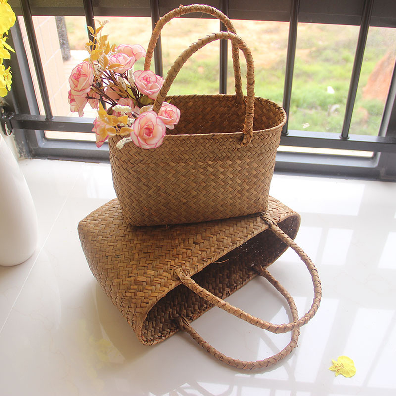 Seaweeds Woven Basket Flower B - Garden Storage Box recension och pris