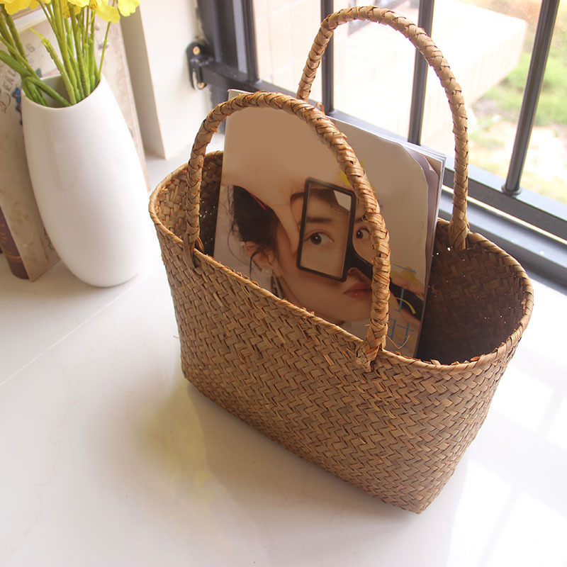 Seaweeds Woven Basket Flower B - Garden Storage Box recension och pris