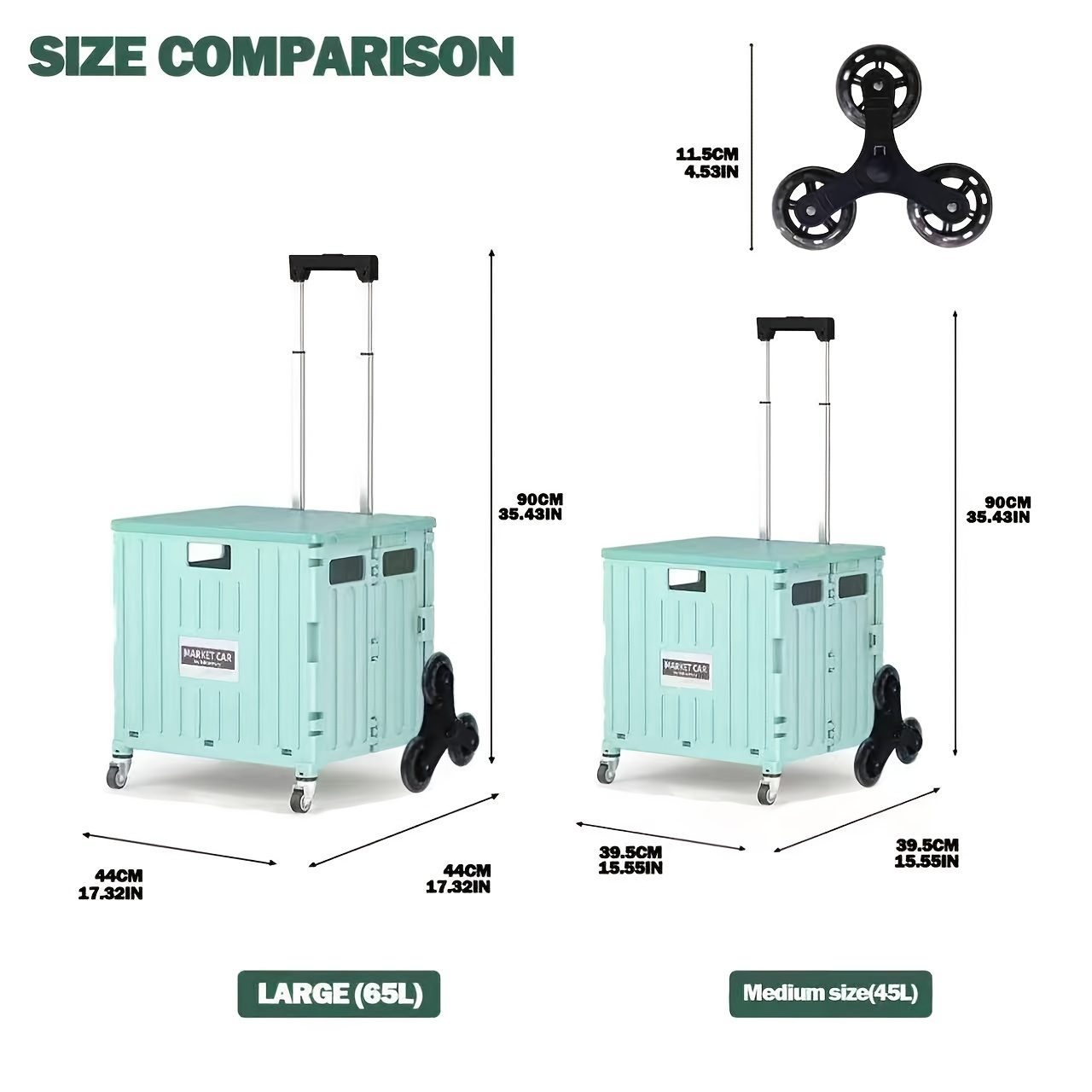Portable Shopping Trolley,Offi - Outdoor Furniture Shop recension och pris