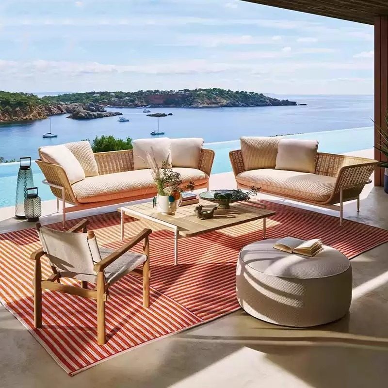Outdoor Sofa, Rattan Courtyard - Outdoor Furniture Lounge recension och pris