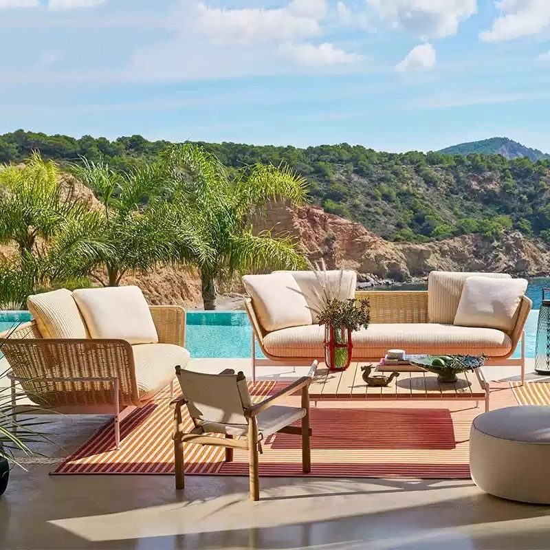 Outdoor Sofa, Rattan Courtyard - Outdoor Furniture Lounge recension och pris
