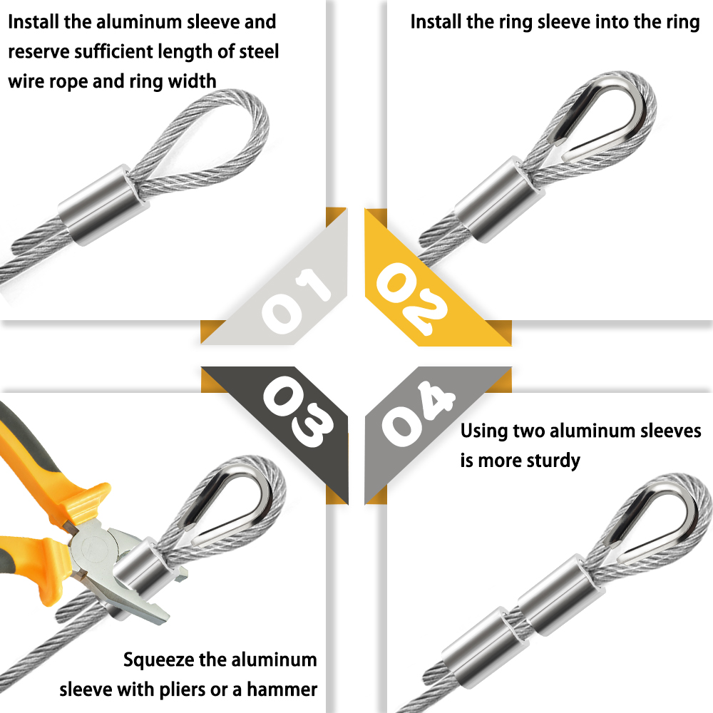 10-25M Steel Wire Rope Stainle - Outdoor Furniture Rope recension och pris
