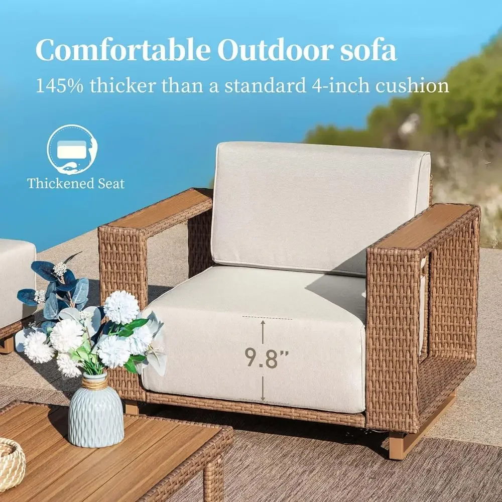 L-Shaped Outdoor Sectional Sof - Outdoor Furniture Yellow recension och pris