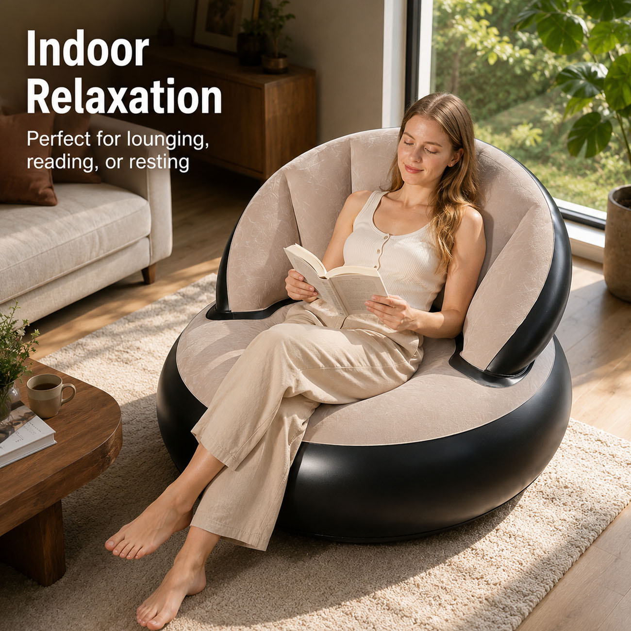 Inflatable Chair for Adults, F - Outdoor Furniture Lounge recension och pris